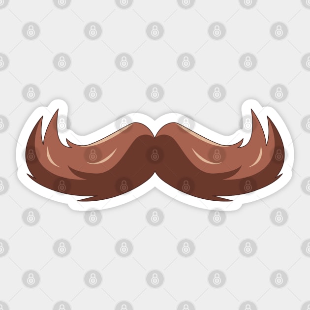 Mustache Sticker by MadOxygen